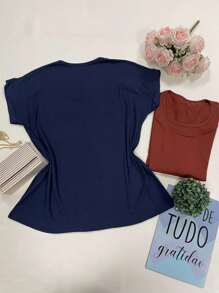 Women T-Shirts - 藏蓝色 - 查看 1