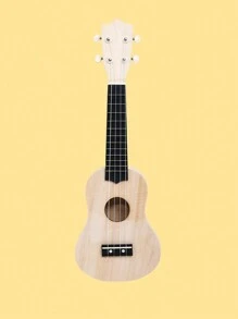 1set Hand Painted Ukulele Diy Creative Handmade Material Package Wooden Graffiti Guitar Instrument - Beige - View 6