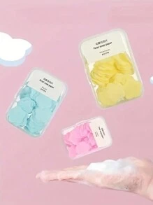 2盒輕便一次性肥皂紙，戶外旅行便攜，洗手抗菌肥皂紙，花瓣洗手片帶有持久香氣，是海灘度假的必需品(包裝隨機) - 粉色 - 查看 2