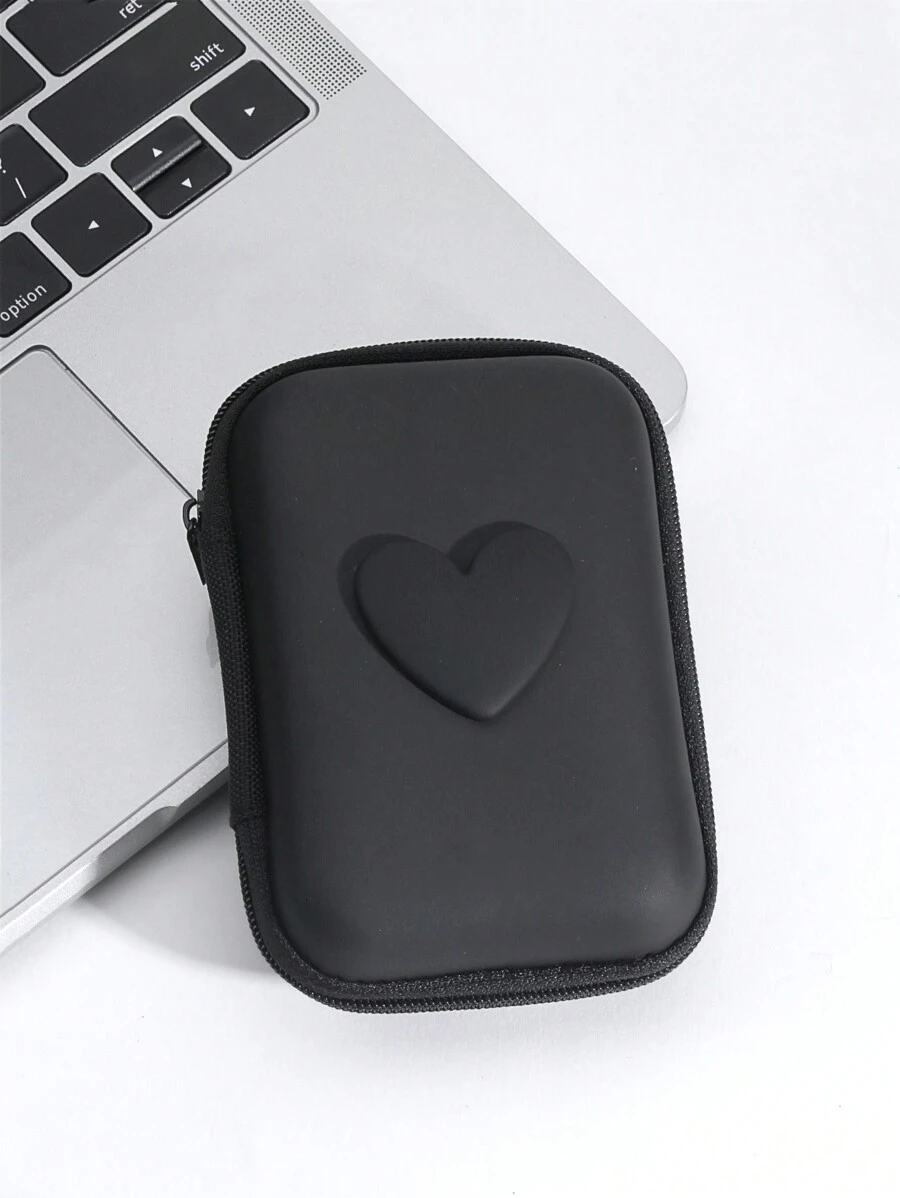 Computer Accessories Cable Usb Flash Drive Sd Card Hard Drive Mouse Data Cable Adapter Earphone Eva Storage Bag Cable Organizer - Black - View 1
