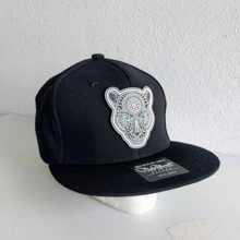 Gorra Plana Snapback De Moda Gorra Plana para Hombre y Mujer. Gorras Planas Ajustables para Uso Casual. Cachuchas para Sol con Visera Plana, Gorra tipo Snapback - Verde militar - Ver 5
