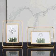 1 件直立式奢華金鐵玻璃相框臥室裝飾、客廳電視櫃、相簿展示