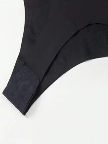 4 件/包 無縫高腰女式 T 背內褲 - 彩色 - 查看 5