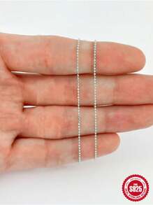 1条925银项链，45厘米/40厘米，时尚简约，金银双色，适合女性婚礼、订婚派对等场合，精美珠宝礼品。