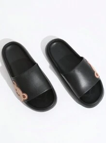 Trang trình bày Nữ Hoạt hình màu trơn - màu đen - Xem 2