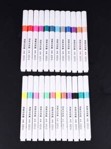 24色美甲马克笔，Y2K美学美甲设计笔，涂鸦美甲马克笔，可用于绘制花朵、卡通、线条、细节，DIY抽象美甲，美甲用品