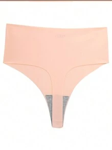 3入組領袖冰絲無痕高腰t型後蝴蝶結女士內褲