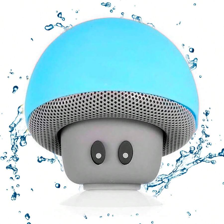 Mini Bocina Bluetooth Hongo Recargable - Azul - Ver 1