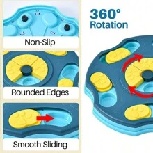 1 件 Abs 藍色樹脂狗拼圖玩具,互動狗遊戲,狗豐富玩具,適合小狗智力刺激零食分配器狗零食拼圖餵食器,適合小型、中型和大型犬零食訓練 - 藍色 - 查看 3