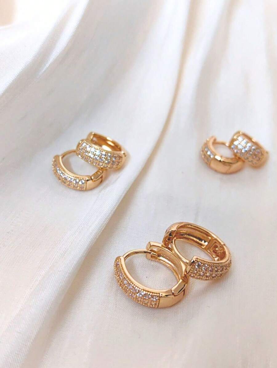 Hoop Earrings - 金色 - 查看 1