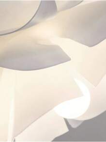 BOBORAT 1套-北歐風格-創意花形LED吊燈，具有三種顏色變換，蝴蝶雙頭吊燈，奶油色花瓣燈罩，19英寸（40厘米）現代吊燈，適用於餐廳、臥室、酒吧、廚房、走廊，AC80-260V - 白色 - 查看 9