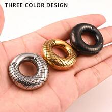 1 cái 316L thép không gỉ đo trọng lượng tai xỏ khuyên cơ thể kéo dài tai cho phụ nữ sử dụng bông tai - Vàng - Xem 5