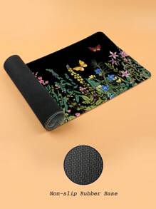 1 件組可愛植物花卉昆蟲圖案遊戲滑鼠墊適用於電腦/筆記型電腦辦公室 - 彩色 - 查看 5
