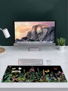 1 件組可愛植物花卉昆蟲圖案遊戲滑鼠墊適用於電腦/筆記型電腦辦公室 - 彩色 - 查看 4