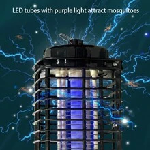 1台usb供電紫光滅蚊燈物理滅蚊無毒無害誘蚊uv燈管,適用於家庭,車庫,戶外