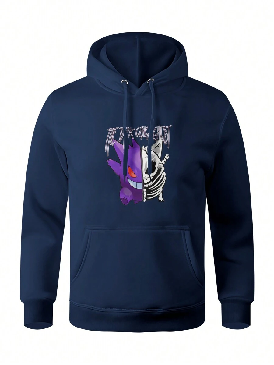 Men Sweatshirts - Navy Blue - View 1