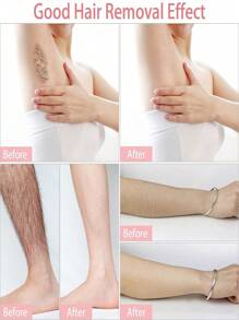 Tiras de cera para depilación, 100 Piezas Tiras desechables de cera para depilación con tela no tejida reforzada para papel de cera para quitar el vello, crema depilatoria y belleza - Blanco - Ver 2