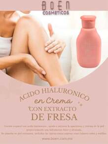 DOS CREMAS PARA DEPILAR Y LOCION CORPORAL DE FRESA CON ACIDO HIALURONICO MARCA BOEN - Rosa coral - Ver 4
