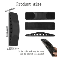 Horse Brush, 6-In-1 Horse Short Haired Deshedding Comb, Multi-Purpose Dog Grooming Tool, Suitable For Home, Equestrian, Horse Stable Use - Black - View 7