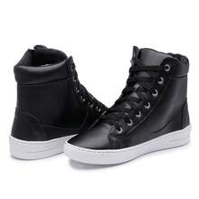 Women Wedge Sneakers - màu đen - Xem 3