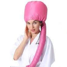 乾髮帽,無損至頭髮,吹風機擴散器套適用於吹風機,加速晾乾時間,可重複使用,便攜適合旅行,商業旅行 - 粉色 - 查看 3