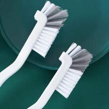 3件装清洁刷小号刷子适用于清洁水槽刷子带手柄浴室厨房边角灌浆清洁刷适用于家用窗户轨道清洁刷 - 白色 - 查看 7