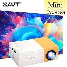 ZZPQVT 美規插頭供電,迷你投影機,yg300,可攜式戶外電影投影機,家庭劇院視頻投影機,與usb,av,智能手機/平板電腦/筆記本電腦/個人電腦/電視歐規插頭兼容 - 黃色 - 查看 9