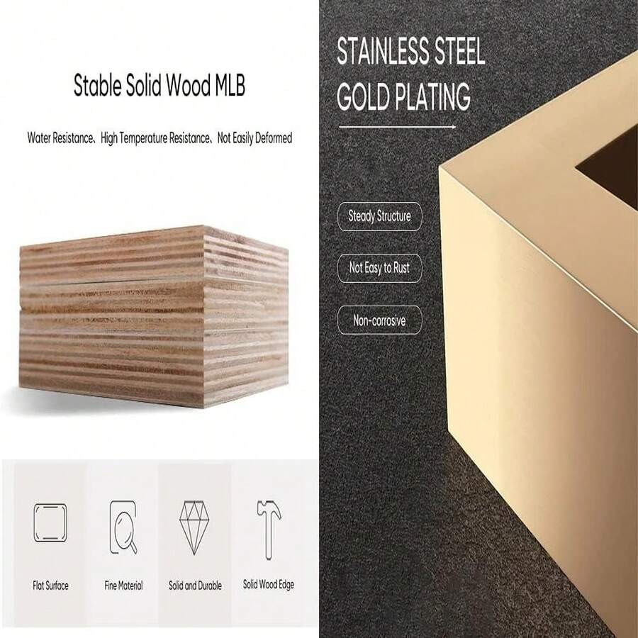 POVISON Vanity Desk with Stool & LED Lighted Mirror, 47" Makeup Vanity