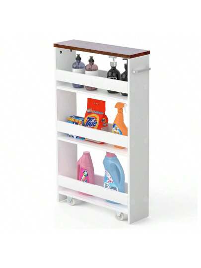 Niche Shelf Wheels, Levels Trolley le, Kitchen Cabinet Bathroom Rolling Bathroom, Laundry
