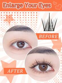 100根11-13毫米混合长度单簇睫毛嫁接片，C型卷翘，DIY睫毛嫁接套装，包含睫毛胶水、封层剂和睫毛嫁接工具，方便在家轻松嫁接。 - 黑色 - 查看 8