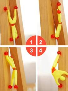 10pcs/set Random Color Climbing Sticky Men Toy With Interesting Design, Educational Toy For Family Atmosphere - Multicolor - View 5