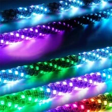 2pcs 1FT Spiral RGB Led Whip Light Chasing Light RF Remote Control Lighted Antenna Whips For Can-Am ATV UTV RZR Polaris Dune Buggy Offroad Truck - Black - View 8