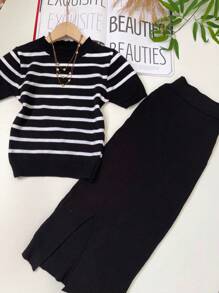 Women Sweater Co-ords - màu đen - Xem 2