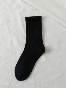 4 Pairs Men's Warm Socks, Sports & Casual Mid-Calf Socks For Spring & Winter - Multicolor - View 3