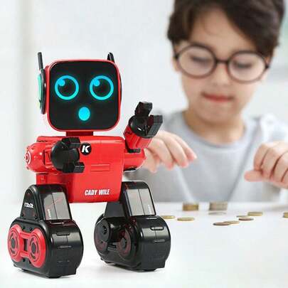 1pc Random Color Smart Voice & Touch Controlled Interactive Robot, With Recording, Singing And Dancing Functions, Controlled By App, Cool Toy And Birthday Gift For Boys