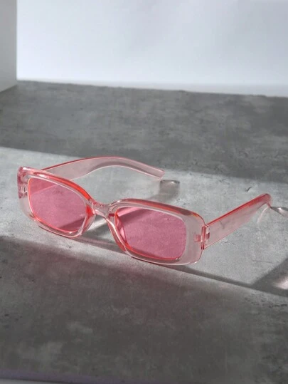 1 st. herr- och damglasögon med fyrkantiga bågar, moderna Y2k-bågar för strand, sommar, mångsidiga glasögon för vardagsbruk och fotografering, eleganta , accessoarer för stranden, glasögon, , gatustil och passar för tröja, jacka, tröja, huvtröja, läderbyxor och cargobyxor, sy2kfestival, för sommarstrandsemester, utomhus, resor