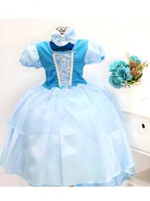 Young Girls Dresses - 淺藍色 - 查看 1