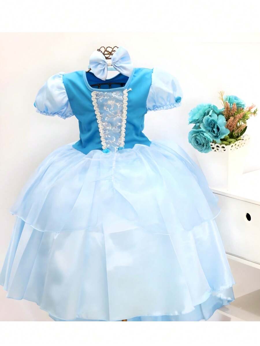 Young Girls Dresses - 淺藍色 - 查看 1