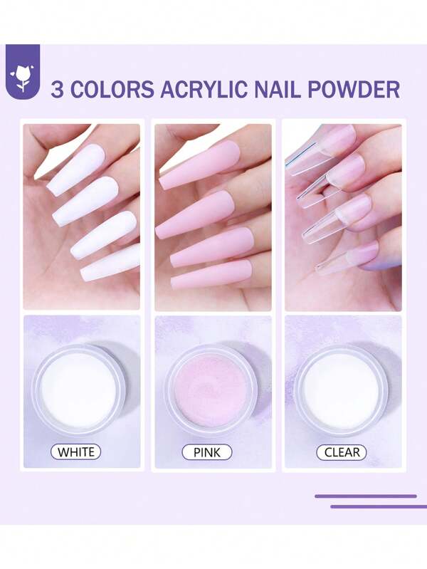 YEVYO Acrylic Nail Kit With Everything with U V Lamp For Beginners
