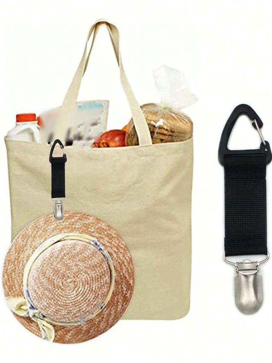 Hat Clip Bag Hat Clip Fabric For Outdoor Hat Keeper Clip Travel Stylish Portable Straw Hat Clip Travel Accessories For Student Men Women Beach Hat Sun Hat Summer Hat Clip Backpack For Kids Adults - Black - View 1