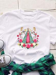 Women T-Shirts - 白色 - 查看 1