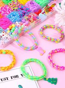 2700+ Bandas De Caucho Coloridas, Kit Para Telar De Tejido, Kit De Bandas De Giro De Caucho De 32 Colores Para Hacer Pulseras Y Cuentas, Regalo Perfecto Para Principiantes