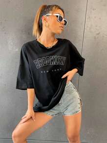 Women T-Shirts - 黑色 - 查看 7