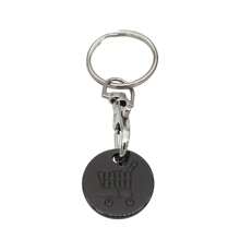 1pc Creative Shopping Cart Design Keychain, Stainless Steel Handbag Keyring Decoration Casual - Black - View 3