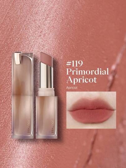 JOOCYEE Matte Muddy Rouge 119 Primordial Apricot MOTHER'S DAY High Impact Color Smooth Creamy Texture Long Lasting Lipstick