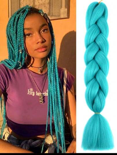 3 piezas de Kanekalon de un tono extensiónes de moda para peinados y trenzas africanas