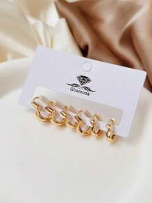 Hoop Earrings - Vàng - Xem 7