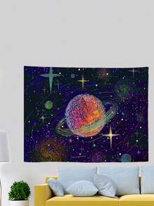 73*95cm Fashionable Indoor Tapestry With Starry Sea Scenery Design - one-size - View 1