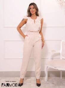 Women Two-piece Outfits - 米色 - 查看 3