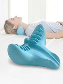 頸部按摩器枕頭 - 脊椎頸部肩部頸部腰部背部頸部按摩器 - 睡眠放鬆和舒適 - 適合家庭、學校 - 送給爸爸媽媽朋友的禮物